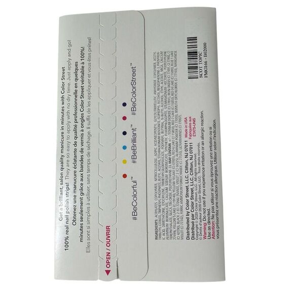 Color Street Scot Topic Nail Strips - Picture 3 of 3